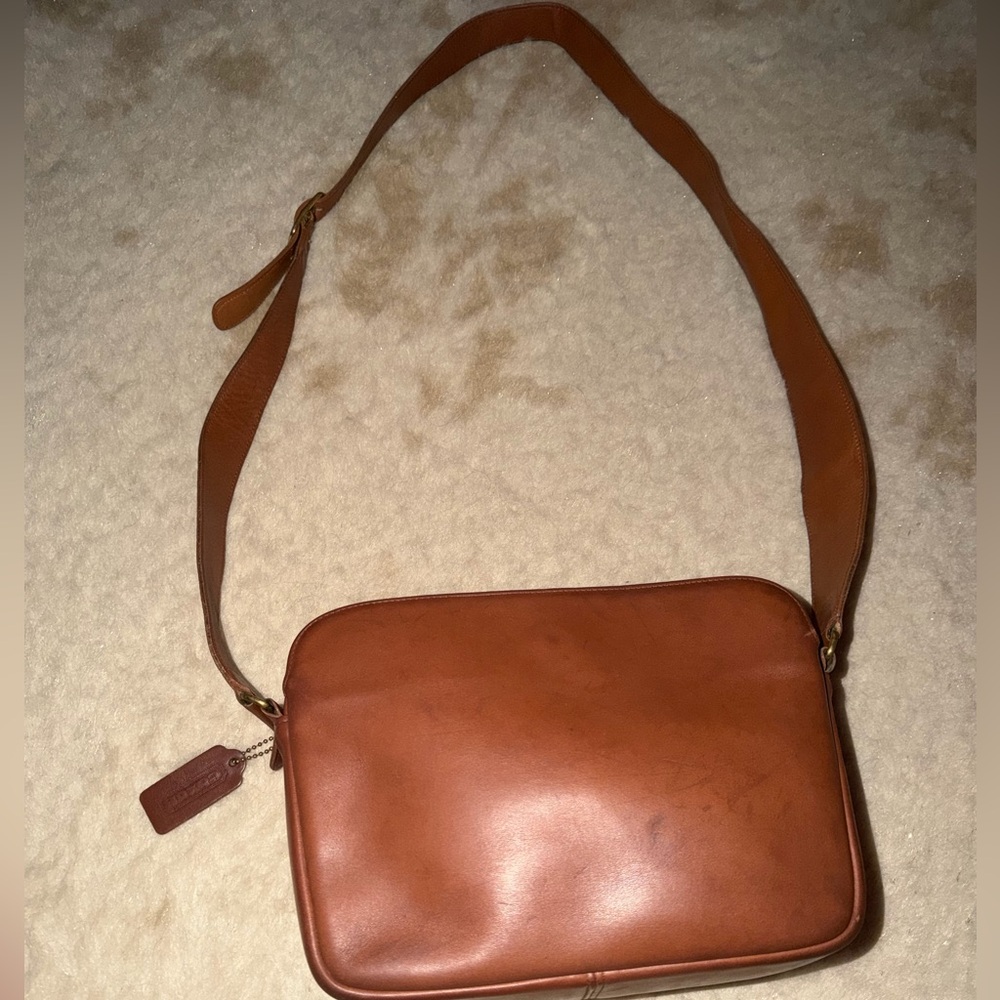 VTG Coach Promenade Saddle Tan Leather Shoulder Bag 4135 great condition casual